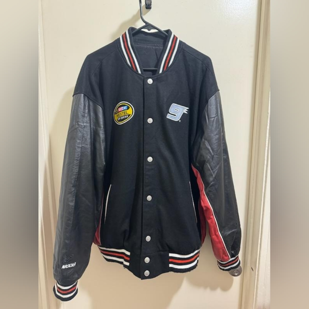 Reversible Kasey Kahne Nascar Nextel Cup Leather Jacket Size XL - Dodge